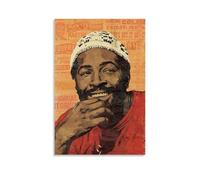 KZXBOCXHV Marvin Gaye Poster Canvas Wall Art Home Prints Canvas Print Home Gym Office Wall Bedroom Decorative Retro Wall Color Wall Decoration12x18inch(30x45cm) Unframe-style