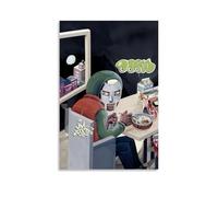 KZXBOCXHV MF Doom MM..Food Poster Canvas Wall Art Home Prints Canvas Print Home Gym Office Wall Bedroom Decorative Retro Wall Color Wall Decoration20x30inch(50x75cm) Unframe-style
