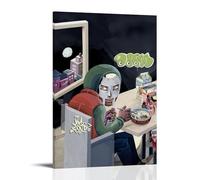 KZXBOCXHV MF Doom MM..Food Poster Canvas Wall Art Home Prints Canvas Print Home Gym Office Wall Bedroom Decorative Retro Wall Color Wall Decoration12x18inch(30x45cm) Frame-style