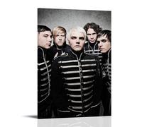KZXBOCXHV My Chemical Romance Poster Canvas Wall Art Home Prints Canvas Print Home Gym Office Wall Bedroom Decorative Retro Wall Color Wall Decoration08x12inch(20x30cm) Frame-style