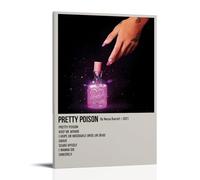 KZXBOCXHV Nessa Barrett Pretty Poison Poster Canvas Wall Art Home Prints Canvas Print Home Gym Office Wall Bedroom Decorative Retro Wall Color Wall Decoration 24x36inch(60x90cm) Frame-style