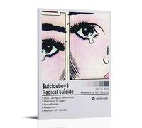 KZXBOCXHV Radical Suicide Album Poster Posters Premium Canvas Wall Art for Bedroom Living Room And Anime Lounge Decor 24x36inch(60x90cm) Frame-style