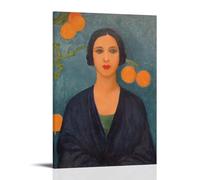 KZXBOCXHV Tarsila Do Amaral Poster Canvas Wall Art Home Prints Canvas Print Home Gym Office Wall Bedroom Decorative Retro Wall Color Wall Decoration 24x36inch(60x90cm) Frame-style