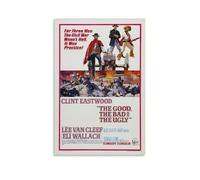 KZXBOCXHV The Good, The Bad,the Ugly Movie Poster Posters Premium Canvas Wall Art for Bedroom Living Room And Anime Lounge Decor 24x36inch(60x90cm) Unframe-style