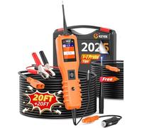 KZYEE KM10 Car Power Circuit Probe Kit, 12V 24V Automotive Circuit Tester, AC DC Diode Resistance,Component Activation,Short/Ground/Continuity/Trailer Test,20FT+20FT Cable