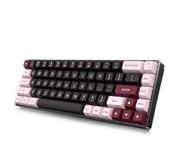 KZZI CNC Magnetic Gaming Keyboard with Rapid Trigger, Hall Effect Switches, CNC Aluminum Frame,Adjustable Actuation 60% Compact TKL Mechanical Keyboard RGB PBT Keycaps for Linux/Win/Mac (Pink)