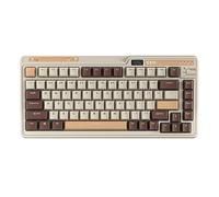 KZZI K75 PRO RGB 75% Wireless Board Mechanical Keyboard, Triple Mode BT 5.0/2.4G/USB-C 82 Keys, Hot Swappable Gaming Keyboard with Knob and Power Display,