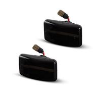 KZZYPJ car Indicator For Toyota For Land Crusier FJ80 For Corolla Wangon 1990-1995 For LS400 2PCS Dynamic Turn Signal Lamp Side Marker Light(Normal flash,Smoked lens)