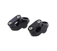 KZZYPJ HANDLEBAR RISERS MOVE BACK For Suzuki For VSTROM For V-Strom 250 For V-STROM 650 For DL650 2piece 7/8" 22mm Handle Bar Mount Risers Offset Extend Raised HANDLE BAR RISER(Black)