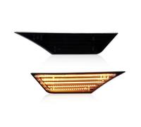 KZZYPJ Indicator Light Lamp Turn Signal For Civic For 10th For Generation 2016 2017 2018 2019 2020 2021 Front Side Marker Light Assembly Dynamic Amber Turn Signal(Smoked Lens Amber)