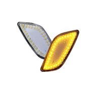 KZZYPJ Indicator Light Lamp Turn Signal For Subaru For Impreza For RS For TS For WRX 2002 2003 Amber LED Front Side Marker Turn Signal Light With White Driving Lights(Clear Lens)
