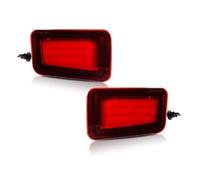 KZZYPJ Side Indicator For Hummer For H2 2005 2006 2007 2008 2009 LED Car Rear Bumper Reflector Light Fog Dynamic Turn Signal Turn Signal Light(Red Lens)