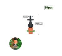 (L) 1/4 Inch Nozzle Dripper Watering Sprayer Misting Sprinkler With Hose Tee Barb thread Connector For Garden Atomizing System