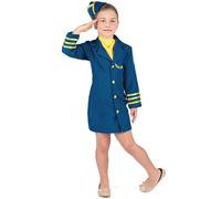 (L 10-12 years (130-140 cm)) Girl's flight attendant uniform costume