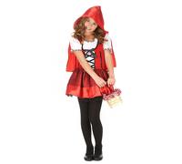 (L 10-12 years (130-140 cm)) Little Red Riding Hood costume for girls