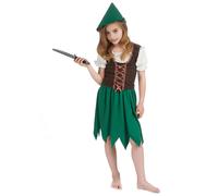 (L 10-12 years (130-140 cm)) Woodland Girl Costume