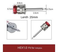 (L 1PC HEX1.0) Dental Universal Implant Torque Screwdrivers Wrench Dental Implant Restoration Tool Kit 10-70ncm