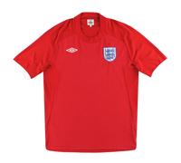 England Men's Personalised 2010 2011 Away Shirt in Red | Size: Large England Red L