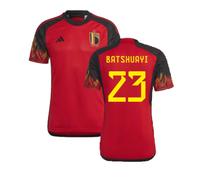 (L) 2022-2023 Belgium Home Shirt (Batshuayi 23)