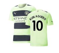(L) 2022-2023 Man City Third Shirt (KUN AGUERO 10)