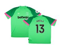 (L) 2023-2024 West Ham SS Home Goalkeeper Shirt (Green) (Areola 13)