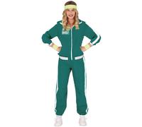 (L (42-44)) Green participant number 457 women's tracksuit