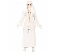 (L (42-44)) White ghost nun costume for women