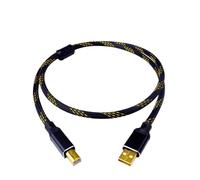 L-4E6S USB Cable USB Data Type A to B HiFi for DAC Ofc Shielded Audio(1m)