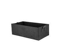 (L 60*30*20cm, Black) Large Grow Bag Planter Pot Vegetable Tomato Potato Carrot Garden Plant Box Reusable