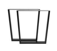 (L(66/56)*W7*H71) 2pcs Industrial Steel Table Legs Box Square Coffee Desk