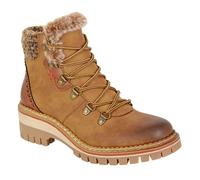 Cipriata TEODORA L725 Ladies Memory Foam Zip + D-Ring Hiker Style Ankle Boots (Tan, UK Footwear Size System, Adult, Women, Numeric, Medium, 3)
