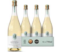 L A Brewery | Non Alcoholic Sparkling Craft Kombucha Drink - Sparkling White Rose 6 x 750ml - Low Calorie Kombucha Tea, Gluten Free & Vegan Soft Drinks Brewed in the UK