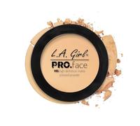 L.A. Girl PRO.Face Matte Pressed Powder, Creamy Natural GPP604 - Flawless, Long Lasting Matte Finish with Sheer to Buildable Coverage & Oil Control - Vegan, Travel Compact with Mirror and Sponge