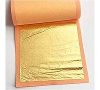 L.A. Gold Leaf Pure Gold Leaf Varakh Foils 10pcs 2'' x 3'' for Sweets Deco,Cake Baking,Chocolate,Supari,Serums,Ayurvedic Medicine,Decoration,Beauty Face Kits,Painting Arts