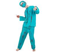 (L) Adult Halloween Zombie Surgeon Costume