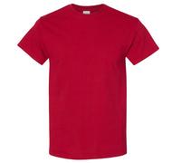 (L, Antique Cherry Red) Gildan Mens Heavy Cotton Short-Sleeved T-Shirt
