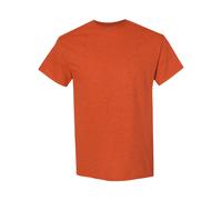 (L, Antique Orange) Gildan Mens Heavy Cotton Short Sleeve T-Shirt (Pack Of 5)