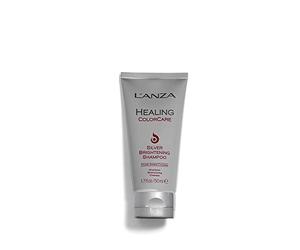 L’ANZA Healing ColorCare Silver Brightening Shampoo, for Silver, Gray, White, Blonde & Highlighted Hair - Boosts Shine and Brightness while Healing, Controls Unwanted Warm Tones (50ml)