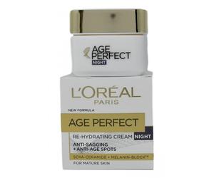 L'Oreal Age Perfect Re Hydrating Cream Night 50ml Soya Ceramide L
