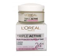 L'Oreal Triple Active Multi Protection Moisturiser 50ml Day Cream. Dry/Sensitive L'Oreal