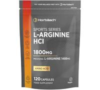 L-Arginine 1800mcg | 120 High Strength Capsules | Amino Acid Supplement for Pre and Post Workout | Keto Diet Friendly | by Horbaach