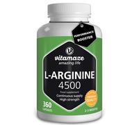 L-Arginine High Strength 4500 mg per Daily Dosage - 360 Capsules of 750 mg - ...
