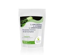 L-Arginine, L-Ornithine, L-Lysine 250 Tablets - Triple Amino Acid Formula for Muscle Growth, Performance, and Immune Support | Boost Nitric Oxide & Growth Hormone |