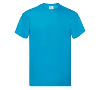 (L, Azure Blue) Screen Stars Fruit Of The Loom Mens Original Short Sleeve T-Shirt