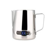 L-BEANS Stainless Steel Coffee Milk Frothing Pitcher with Thermometer,600ml
