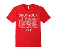 (L) Best Math & Scienc :Shut Your Pi Hole I Love Science T-shirt-Father's Day