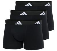 (L, Black) Adidas Mens Plain Boxer Shorts (Pack of 3)