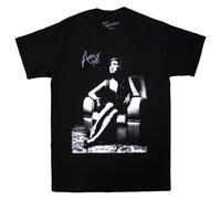 (L, Black) Amy Winehouse Chair T Shirt