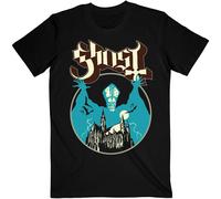(L, Black/Blue) Ghost Unisex Adult Opus T-Shirt