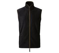 (L, Black/Brown) Premier Mens Artisan Fleece Gilet
